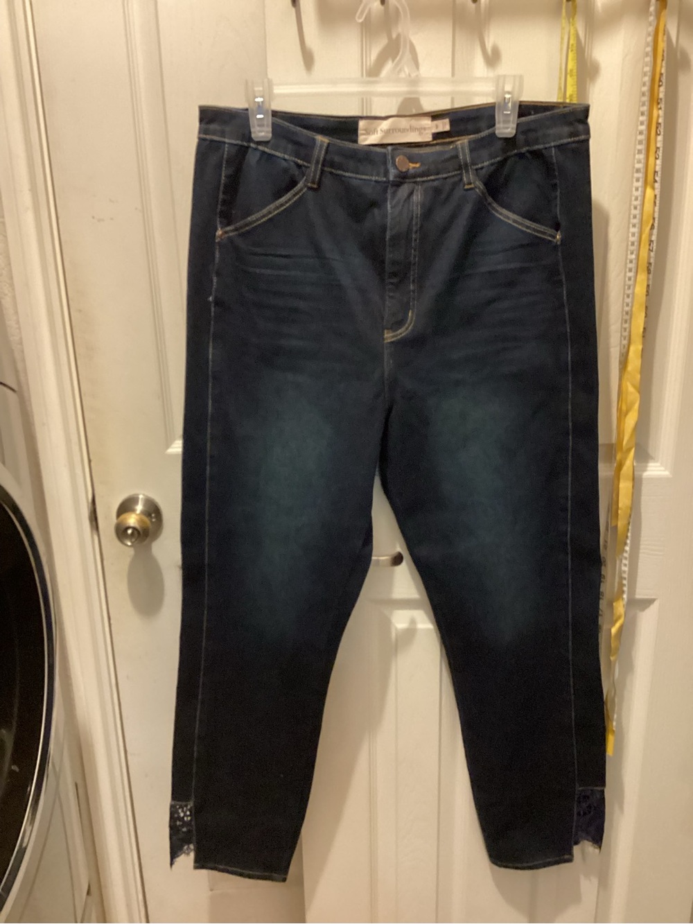 Soft Surroundings Dark Indigo Slim Straight Men's Jeans
